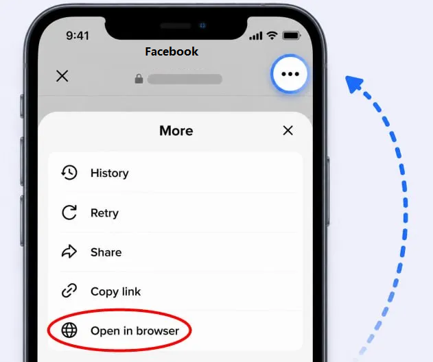 How to open this page in Safari